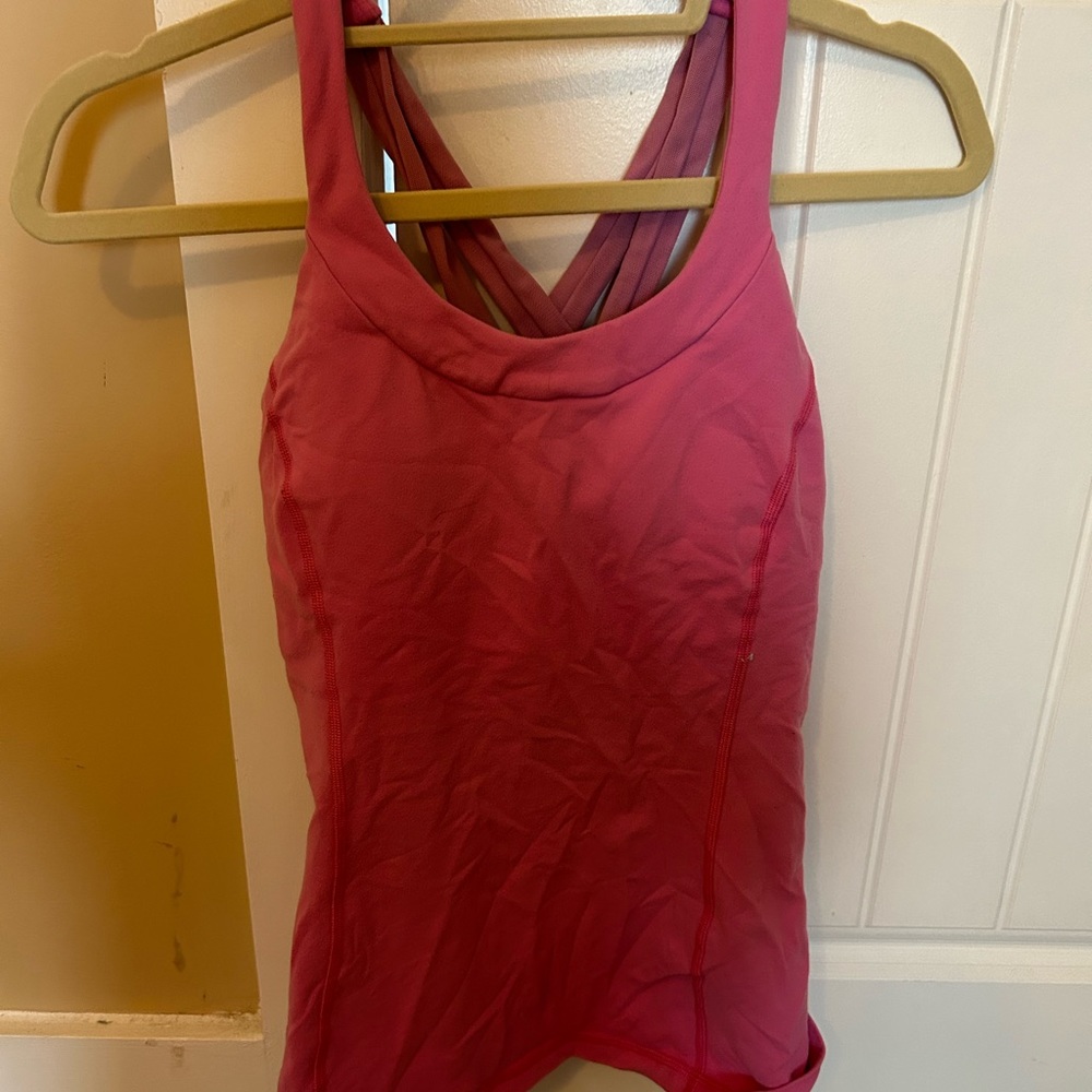 Pink Lululemon Tank Top
